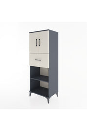 Hyperion Dolap 3 Raflı Tek Çekmeceli 2 Kapaklı 60x44x163 - S53M043V4B