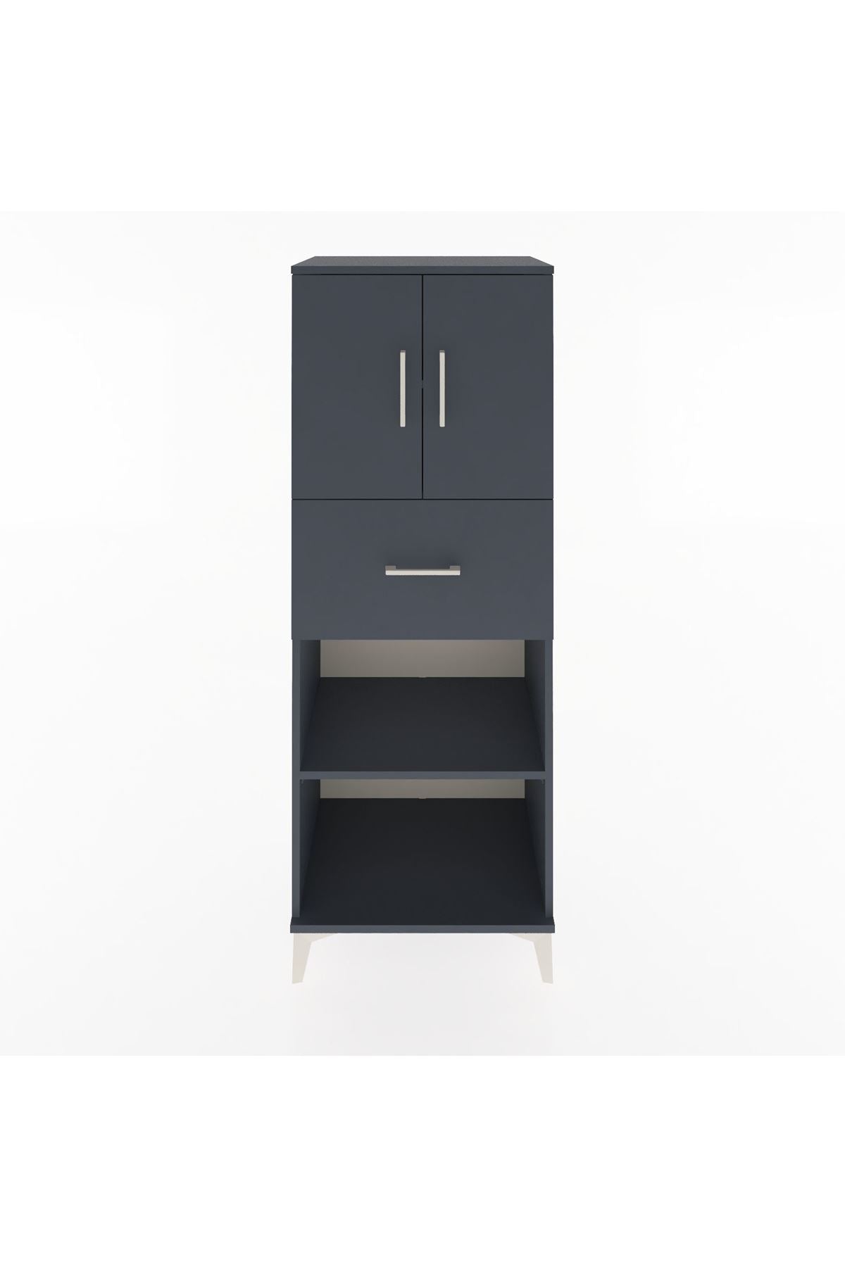 Hyperion Dolap 3 Raflı Tek Çekmeceli 2 Kapaklı 60x44x163 - S53M043V5B