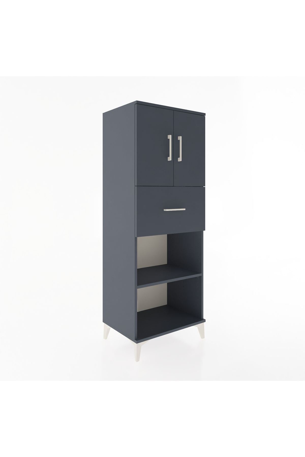 Hyperion Dolap 3 Raflı Tek Çekmeceli 2 Kapaklı 60x44x163 - S53M043V5B
