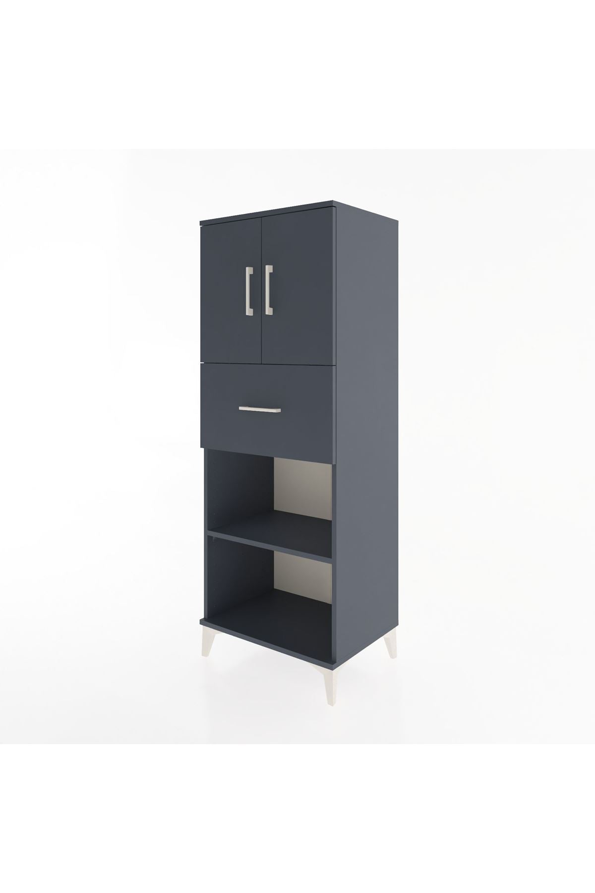 Hyperion Dolap 3 Raflı Tek Çekmeceli 2 Kapaklı 60x44x163 - S53M043V5B