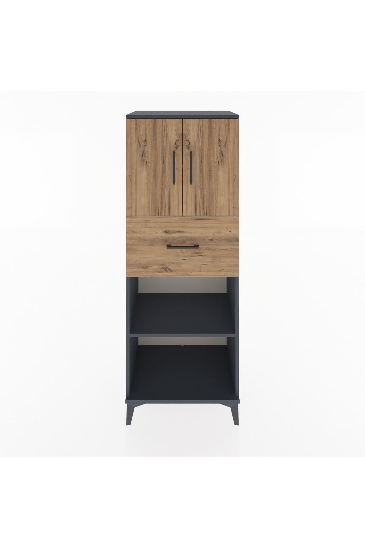 Hyperion Dolap 3 Raflı Tek Çekmeceli 2 Kapaklı 60x44x163 - S53M043V6B