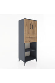 Hyperion Dolap 3 Raflı Tek Çekmeceli 2 Kapaklı 60x44x163 - S53M043V6B