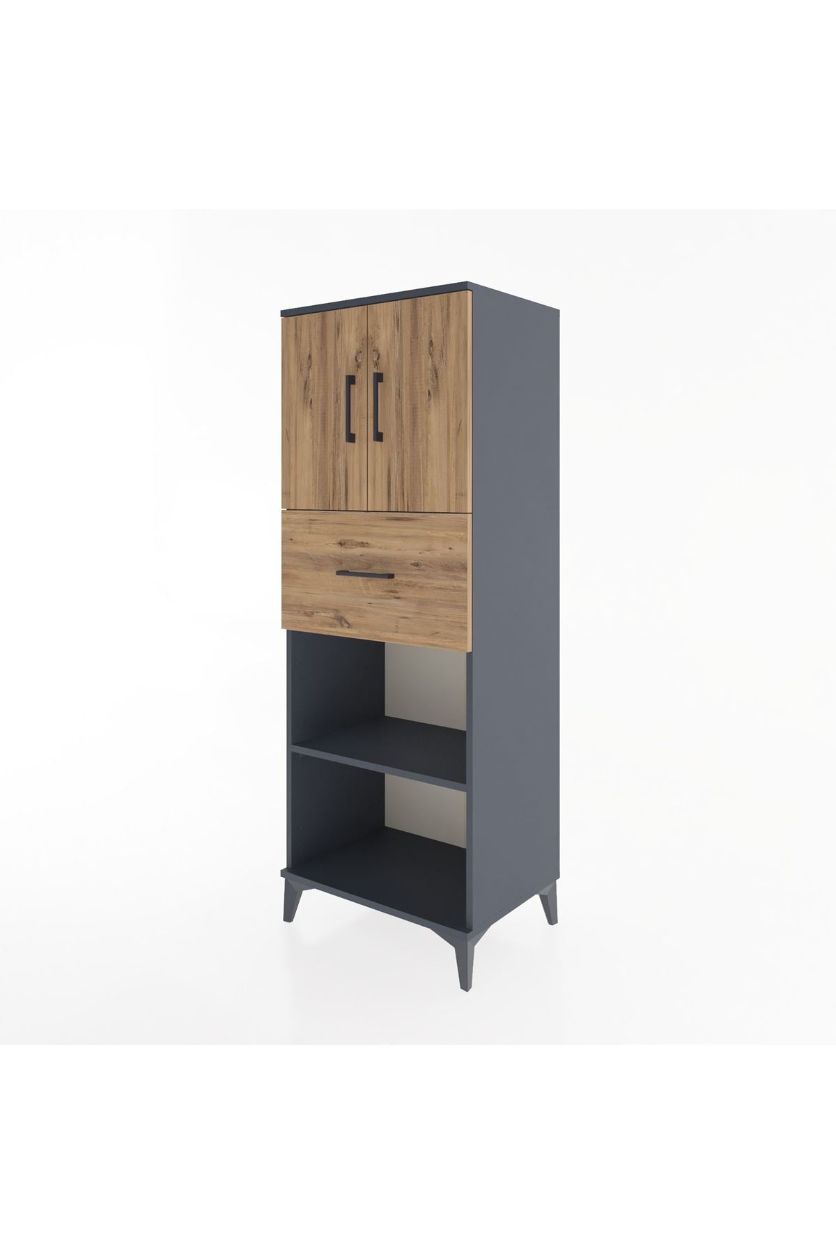 Hyperion Dolap 3 Raflı Tek Çekmeceli 2 Kapaklı 60x44x163 - S53M043V6B