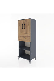 Hyperion Dolap 3 Raflı Tek Çekmeceli 2 Kapaklı 60x44x163 - S53M043V6B
