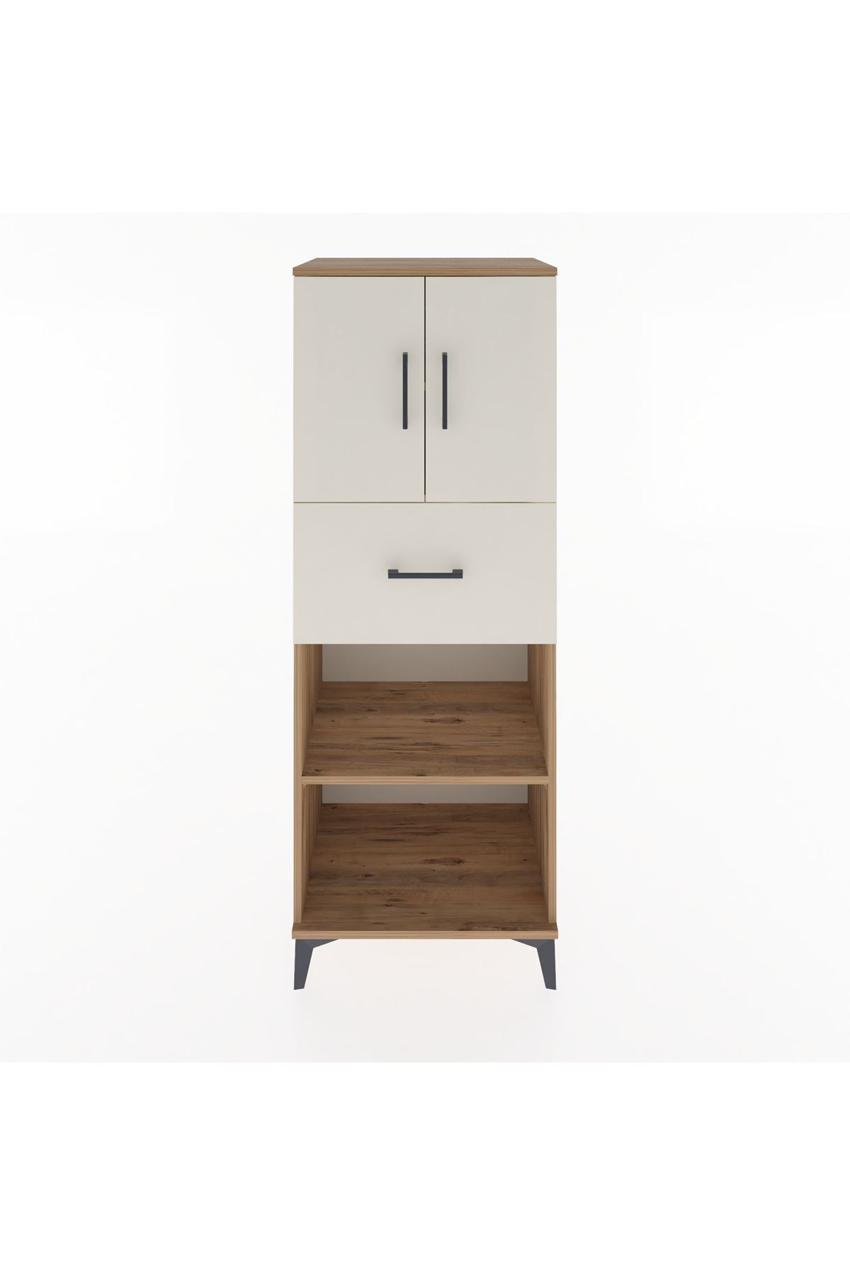 Hyperion Dolap 3 Raflı Tek Çekmeceli 2 Kapaklı 60x44x163 - S53M043V7B