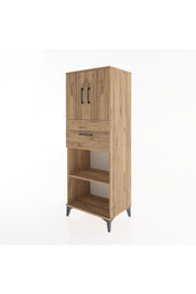 Hyperion Dolap 3 Raflı Tek Çekmeceli 2 Kapaklı 60x44x163 - S53M043V9B
