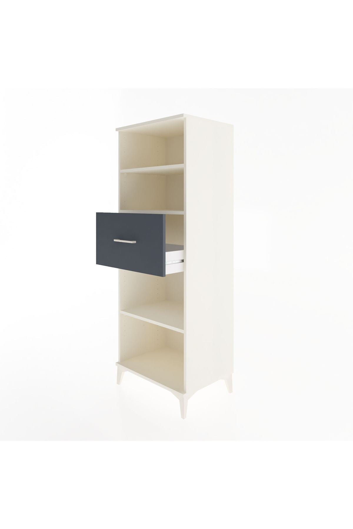 Hyperion Dolap 3 Raflı Tek Çekmeceli 60x44x163 - S53M044V2B