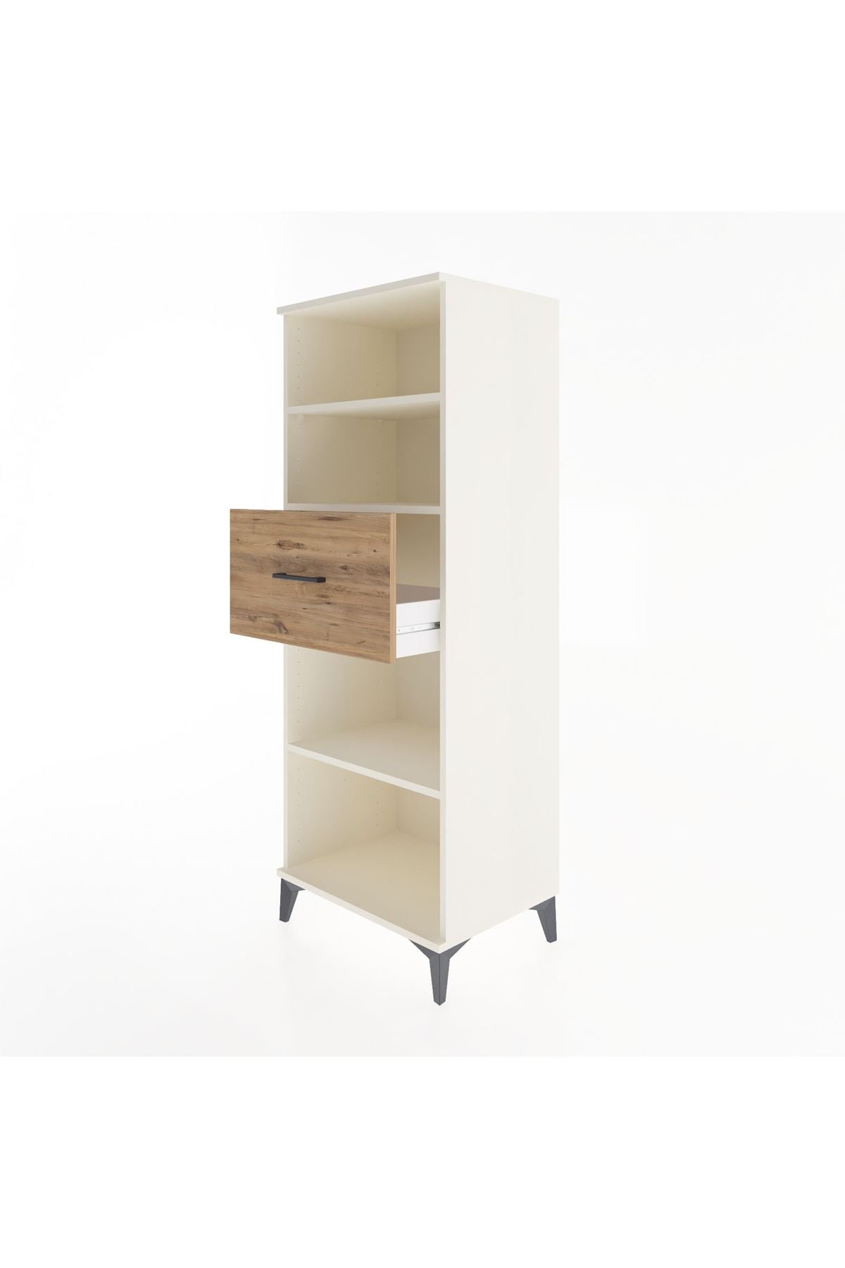 Hyperion Dolap 3 Raflı Tek Çekmeceli 60x44x163 - S53M044V3B
