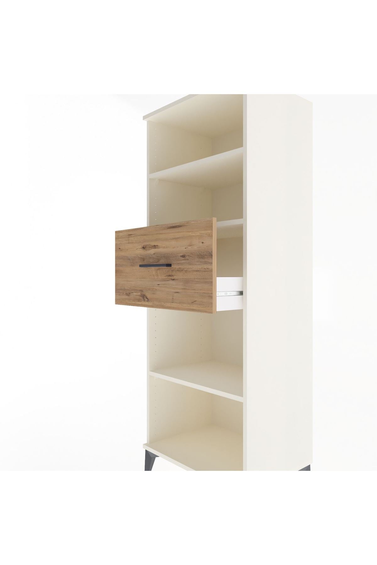 Hyperion Dolap 3 Raflı Tek Çekmeceli 60x44x163 - S53M044V3B