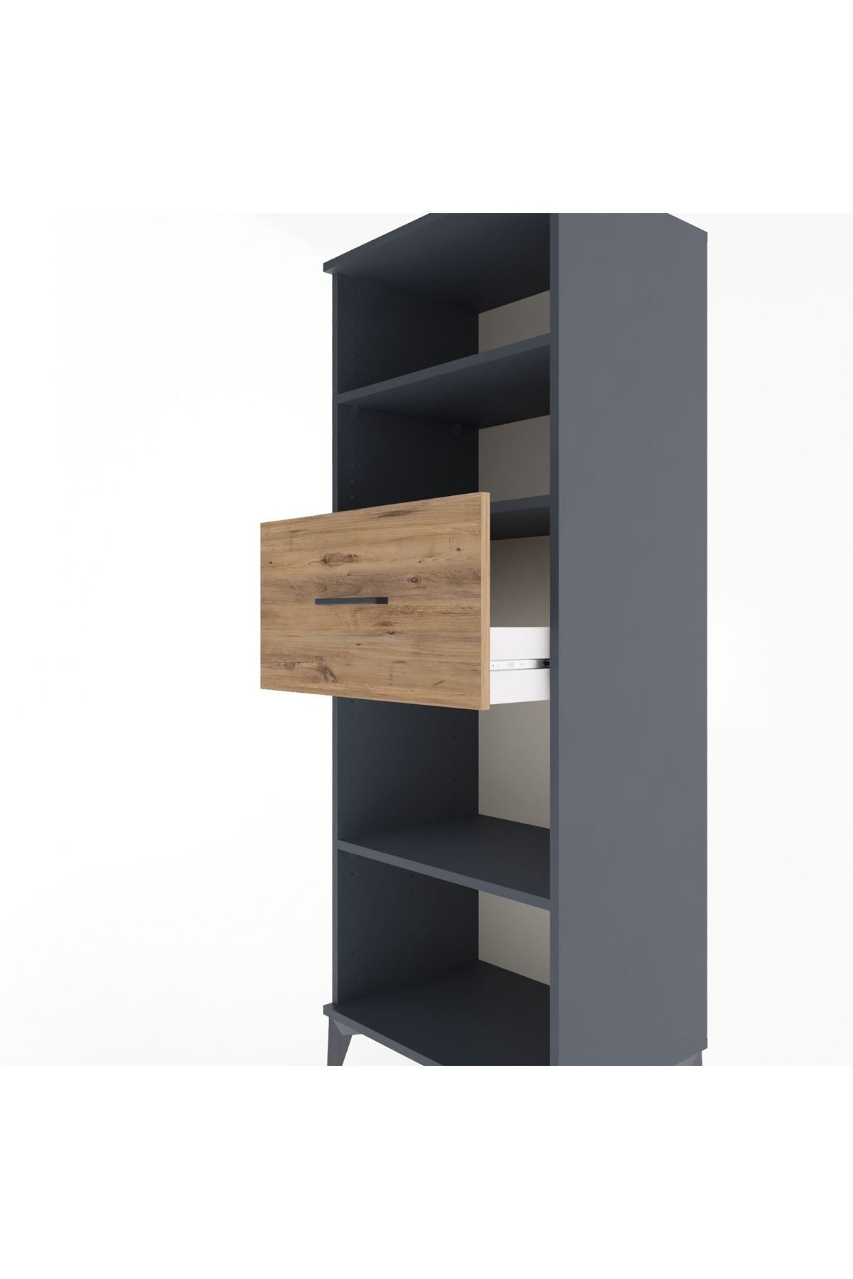 Hyperion Dolap 3 Raflı Tek Çekmeceli 60x44x163 - S53M044V6B