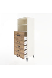 Hyperion Dolap 2 Raflı 5 Çekmeceli 60x44x163 - S53M045V3B