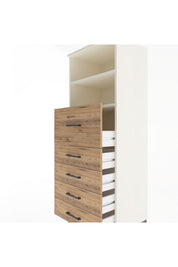 Hyperion Dolap 2 Raflı 5 Çekmeceli 60x44x163 - S53M045V3B