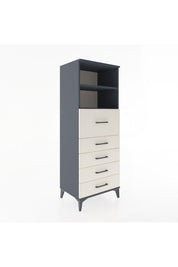 Hyperion Dolap 2 Raflı 5 Çekmeceli 60x44x163 - S53M045V4B