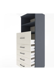 Hyperion Dolap 2 Raflı 5 Çekmeceli 60x44x163 - S53M045V4B