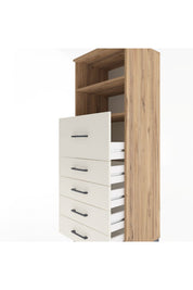 Hyperion Dolap 2 Raflı 5 Çekmeceli 60x44x163 - S53M045V7B