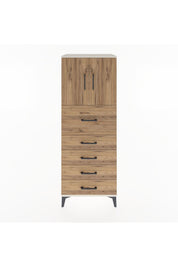 Hyperion Dolap 2 Raflı 5 Çekmeceli 2 Kapaklı 60x44x163 - S53M046V3B
