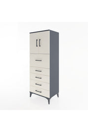 Hyperion Dolap 2 Raflı 5 Çekmeceli 2 Kapaklı 60x44x163 - S53M046V4B
