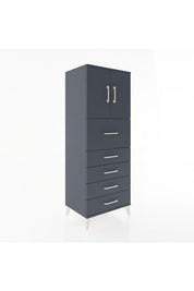 Hyperion Dolap 2 Raflı 5 Çekmeceli 2 Kapaklı 60x44x163 - S53M046V5B