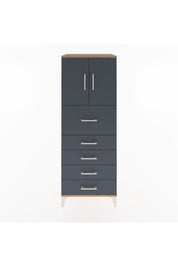 Hyperion Dolap 2 Raflı 5 Çekmeceli 2 Kapaklı 60x44x163 - S53M046V8B