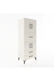 Hyperion Dolap 3 Raflı 3 Çekmeceli 4 Kapaklı 60x44x163 - S53M047V1B