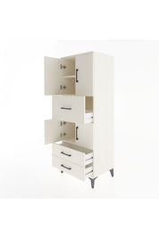 Hyperion Dolap 3 Raflı 3 Çekmeceli 4 Kapaklı 60x44x163 - S53M047V1B