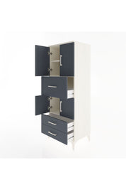 Hyperion Dolap 3 Raflı 3 Çekmeceli 4 Kapaklı 60x44x163 - S53M047V2B
