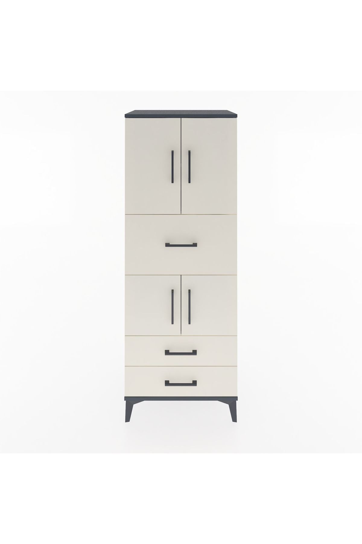 Hyperion Dolap 3 Raflı 3 Çekmeceli 4 Kapaklı 60x44x163 - S53M047V4B
