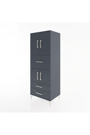 Hyperion Dolap 3 Raflı 3 Çekmeceli 4 Kapaklı 60x44x163 - S53M047V5B