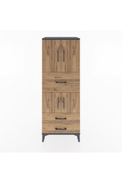 Hyperion Dolap 3 Raflı 3 Çekmeceli 4 Kapaklı 60x44x163 - S53M047V6B