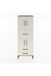 Hyperion Dolap 3 Raflı 3 Çekmeceli 4 Kapaklı 60x44x163 - S53M047V7B