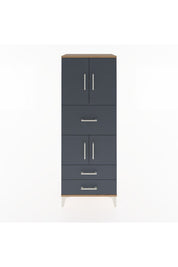 Hyperion Dolap 3 Raflı 3 Çekmeceli 4 Kapaklı 60x44x163 - S53M047V8B