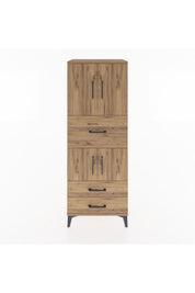 Hyperion Dolap 3 Raflı 3 Çekmeceli 4 Kapaklı 60x44x163 - S53M047V9B