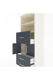 Hyperion Dolap 3 Raflı 3 Çekmeceli 2 Kapaklı 60x44x163 - S53M048V2B