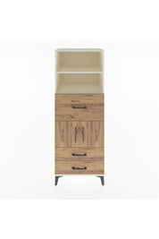 Hyperion Dolap 3 Raflı 3 Çekmeceli 2 Kapaklı 60x44x163 - S53M048V3B