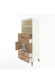 Hyperion Dolap 3 Raflı 3 Çekmeceli 2 Kapaklı 60x44x163 - S53M048V3B