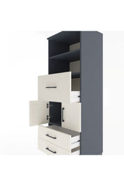 Hyperion Dolap 3 Raflı 3 Çekmeceli 2 Kapaklı 60x44x163 - S53M048V4B