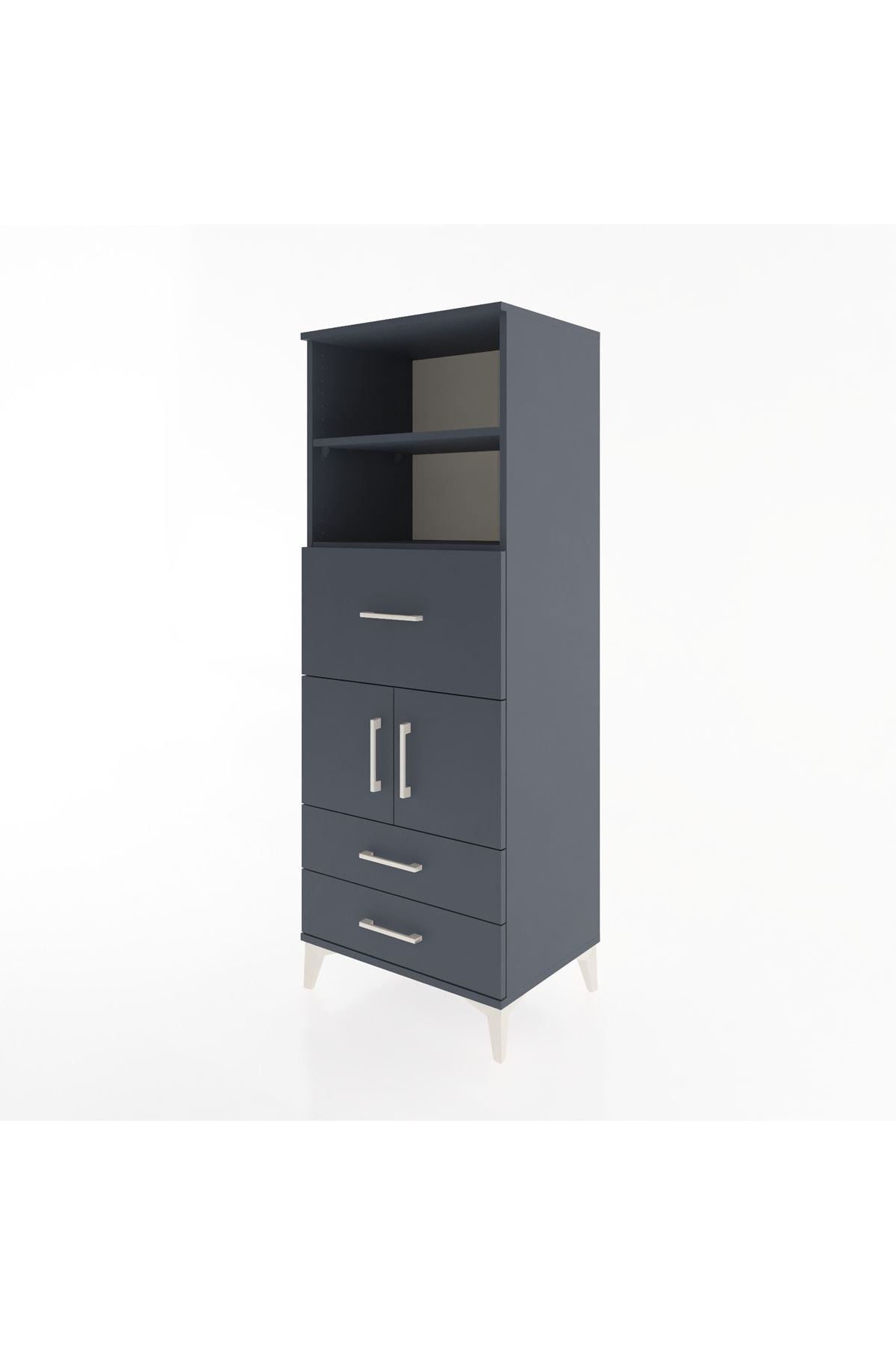 Hyperion Dolap 3 Raflı 3 Çekmeceli 2 Kapaklı 60x44x163 - S53M048V5B
