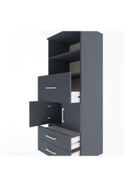 Hyperion Dolap 3 Raflı 3 Çekmeceli 2 Kapaklı 60x44x163 - S53M048V5B