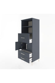 Hyperion Dolap 3 Raflı 3 Çekmeceli 2 Kapaklı 60x44x163 - S53M048V5B