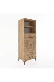 Hyperion Dolap 3 Raflı 3 Çekmeceli 2 Kapaklı 60x44x163 - S53M048V9B