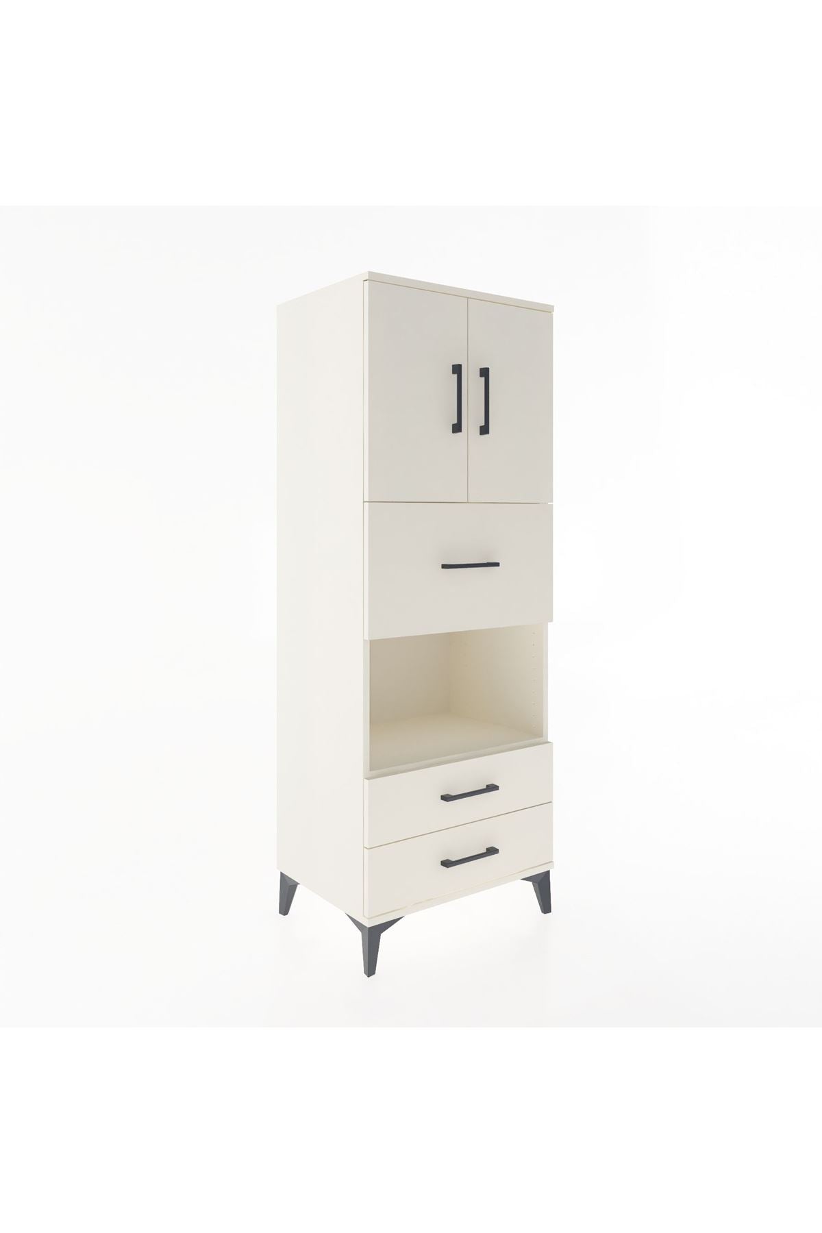 Hyperion Dolap 3 Raflı 3 Çekmeceli 2 Kapaklı 60x44x163 - S53M049V1B