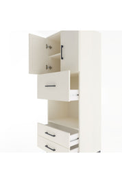 Hyperion Dolap 3 Raflı 3 Çekmeceli 2 Kapaklı 60x44x163 - S53M049V1B