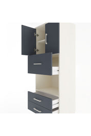 Hyperion Dolap 3 Raflı 3 Çekmeceli 2 Kapaklı 60x44x163 - S53M049V2B
