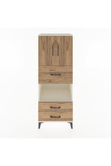Hyperion Dolap 3 Raflı 3 Çekmeceli 2 Kapaklı 60x44x163