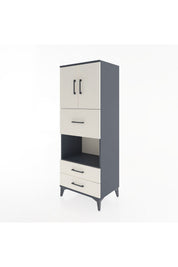 Hyperion Dolap 3 Raflı 3 Çekmeceli 2 Kapaklı 60x44x163 - S53M049V4B