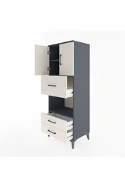Hyperion Dolap 3 Raflı 3 Çekmeceli 2 Kapaklı 60x44x163 - S53M049V4B