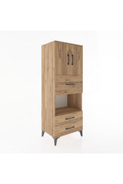 Hyperion Dolap 3 Raflı 3 Çekmeceli 2 Kapaklı 60x44x163 - S53M049V9B