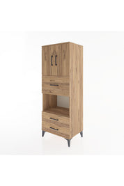 Hyperion Dolap 3 Raflı 3 Çekmeceli 2 Kapaklı 60x44x163 - S53M049V9B