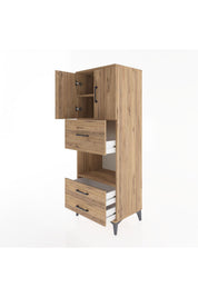 Hyperion Dolap 3 Raflı 3 Çekmeceli 2 Kapaklı 60x44x163 - S53M049V9B