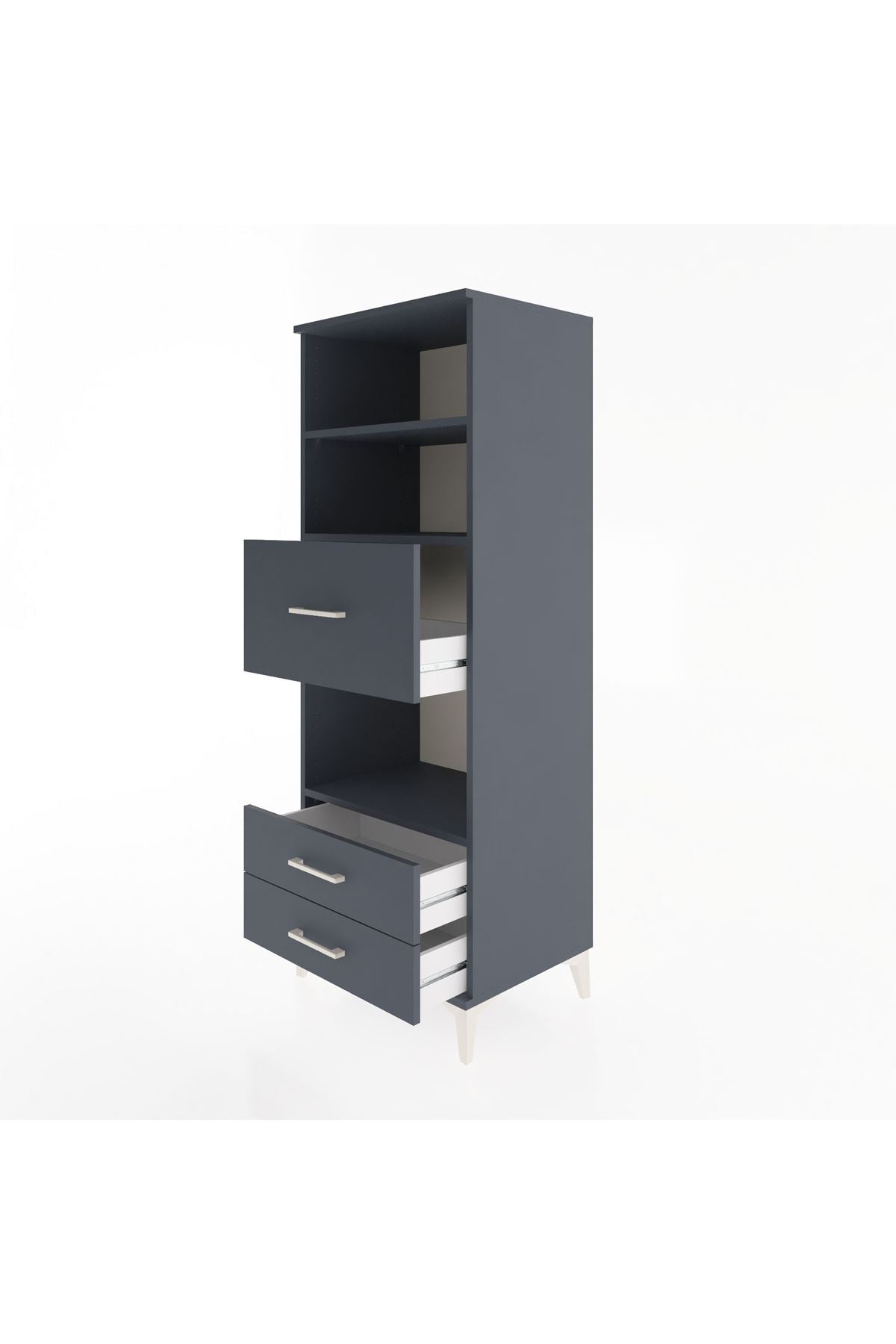 Hyperion Dolap 3 Raflı 3 Çekmeceli 60x44x163 - S53M050V5B